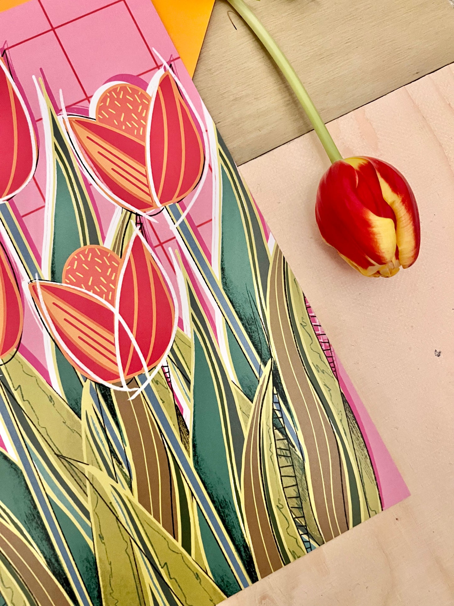A4 ‘Tulip’ art print