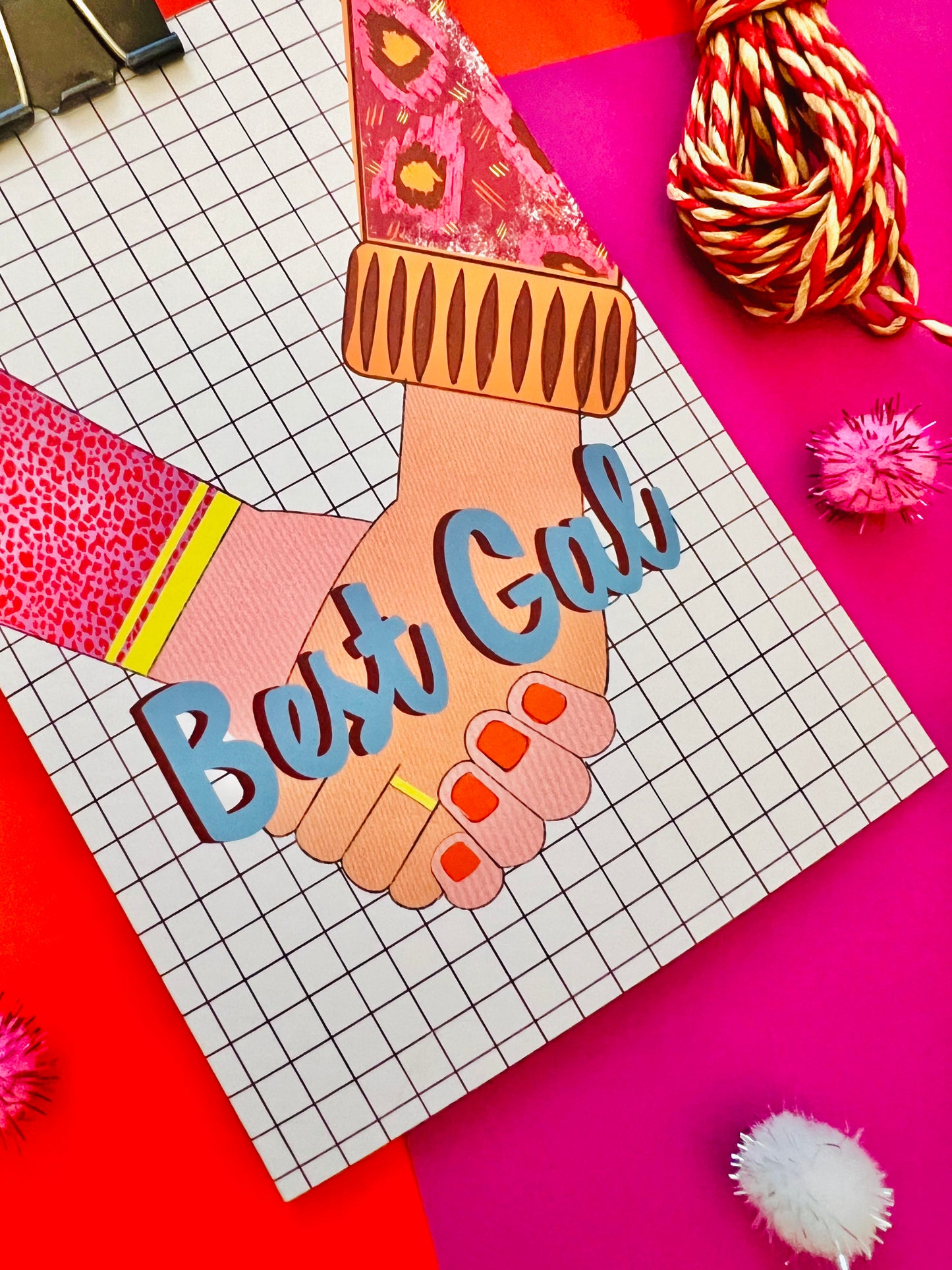 ‘Best gal’ greetings card