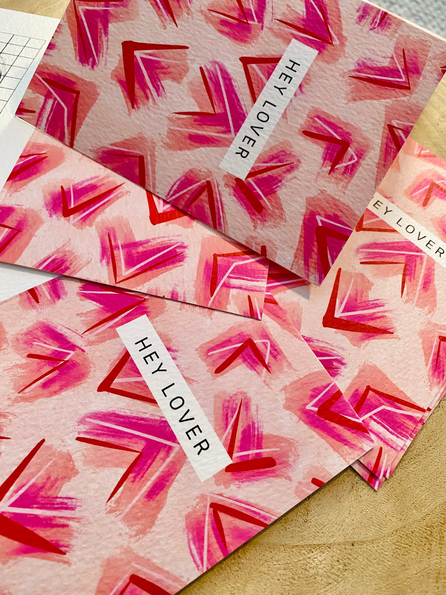 HEY LOVER greetings card