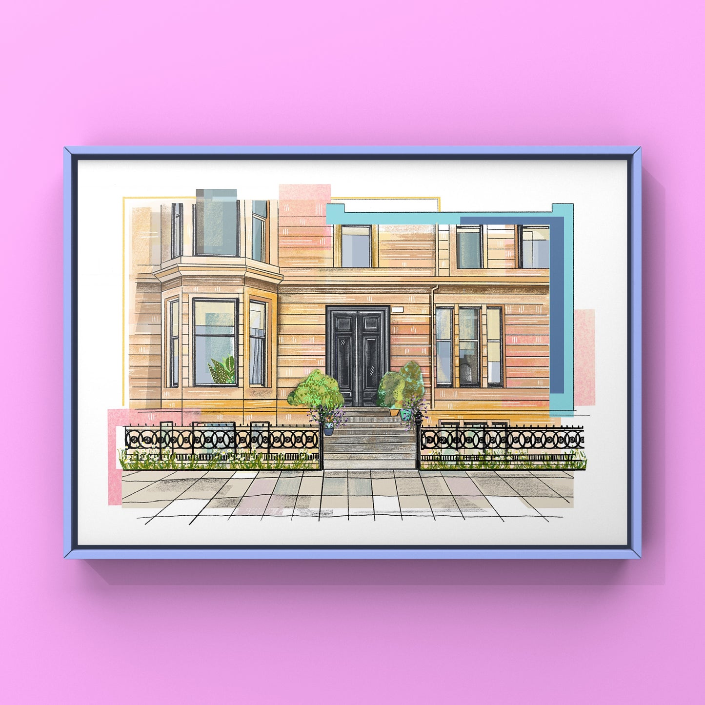 Custom house / building illustrations