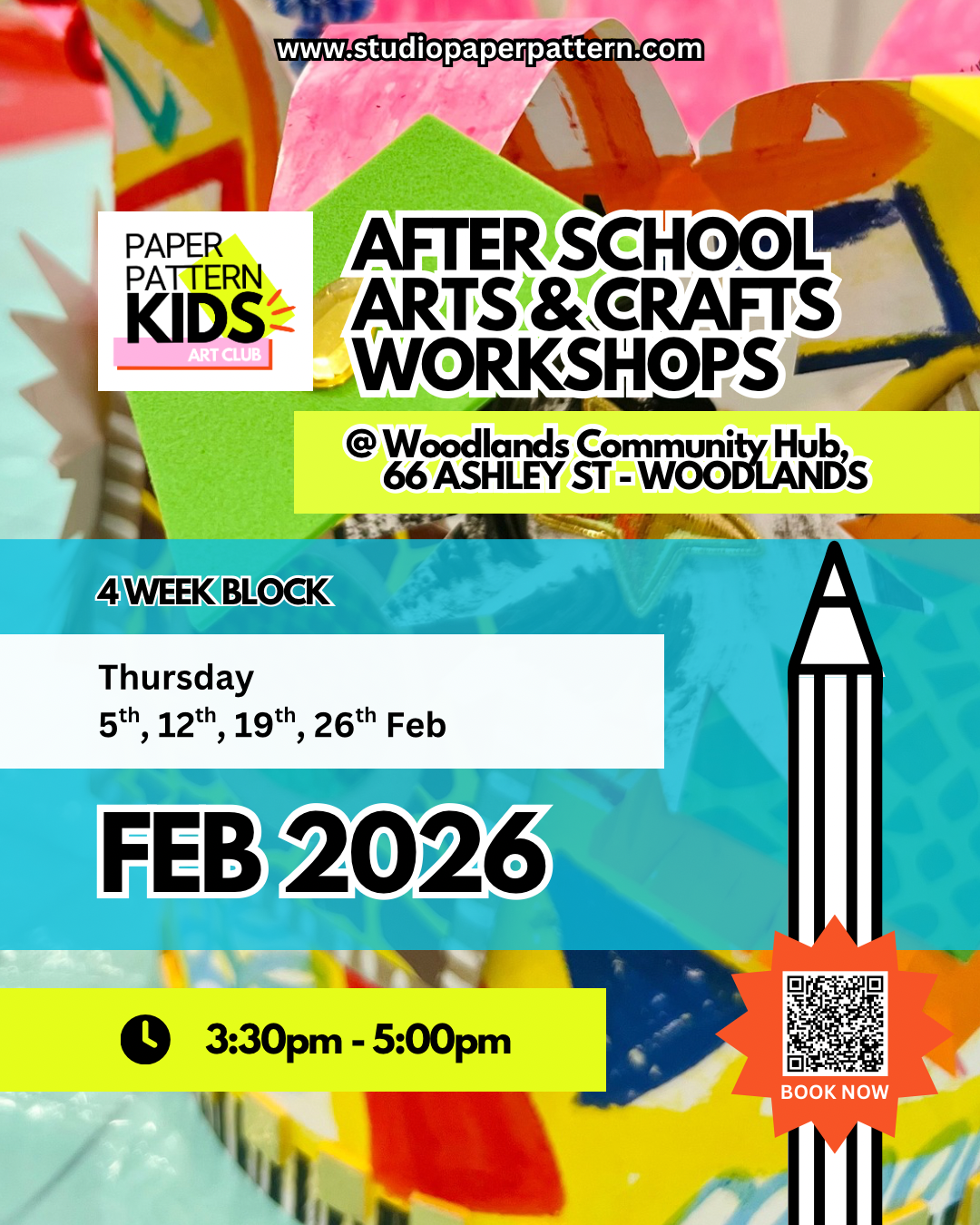 Paperpattern Kids - After school arts & crafts workshops - WOODLANDS