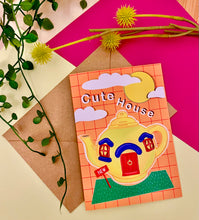 Load image into Gallery viewer, ‘Cute new house’ greetings card
