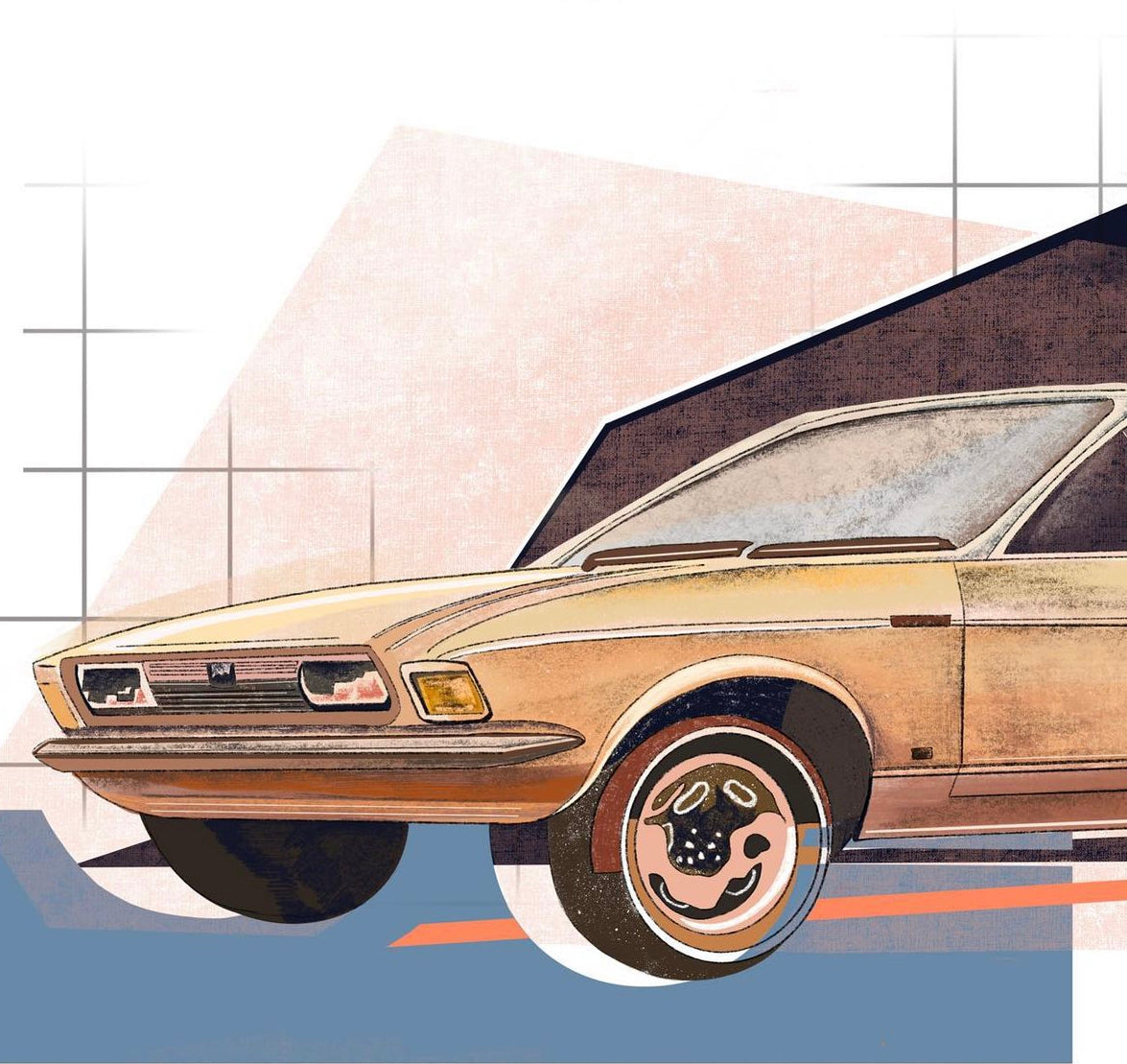 Custom car illustrations