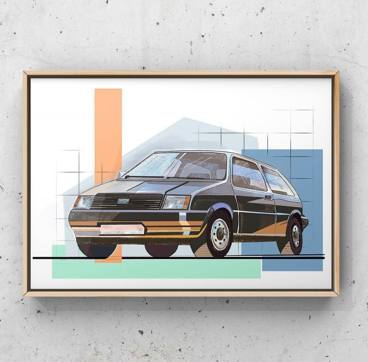 Custom car illustrations