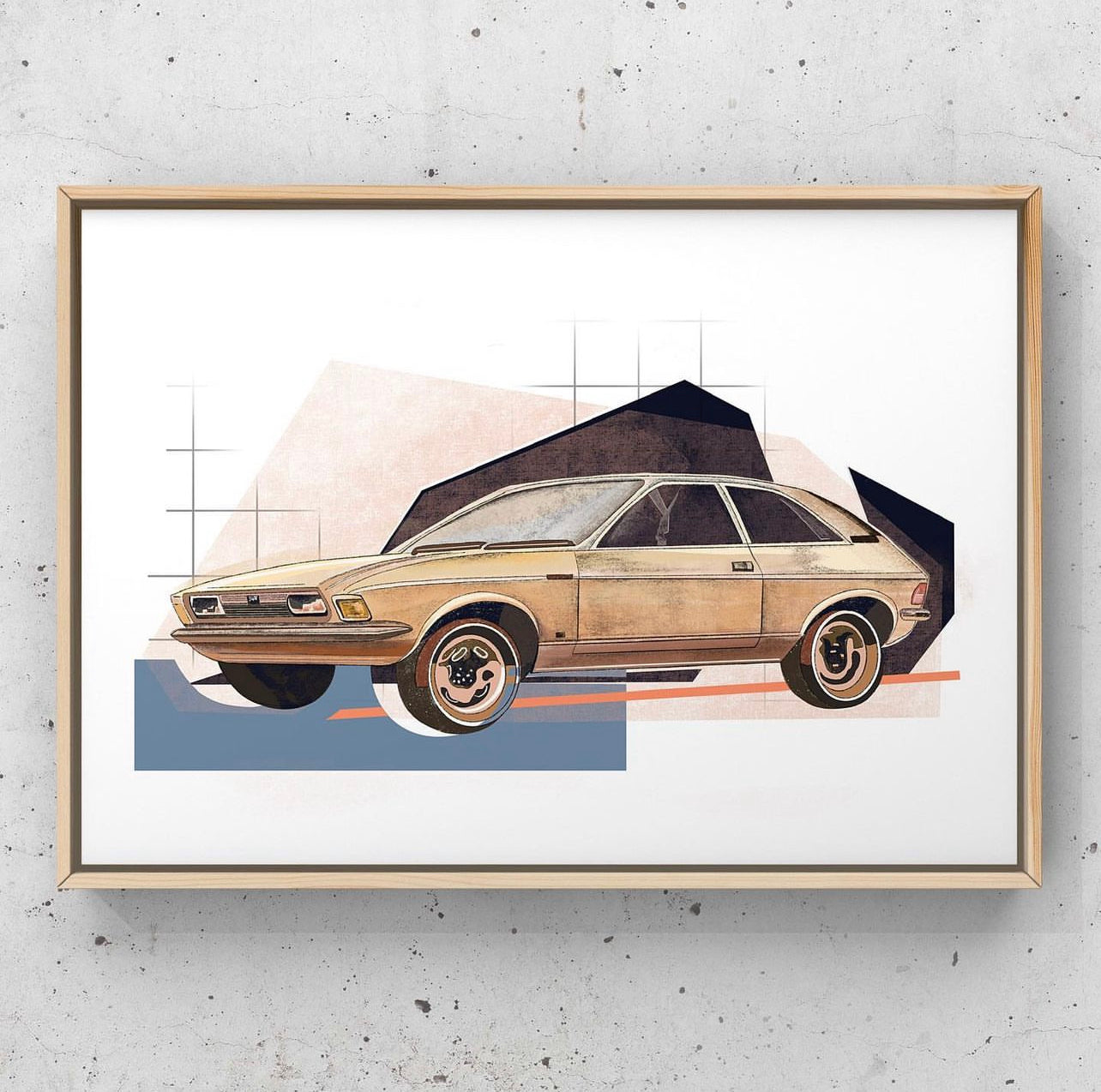 Custom car illustrations