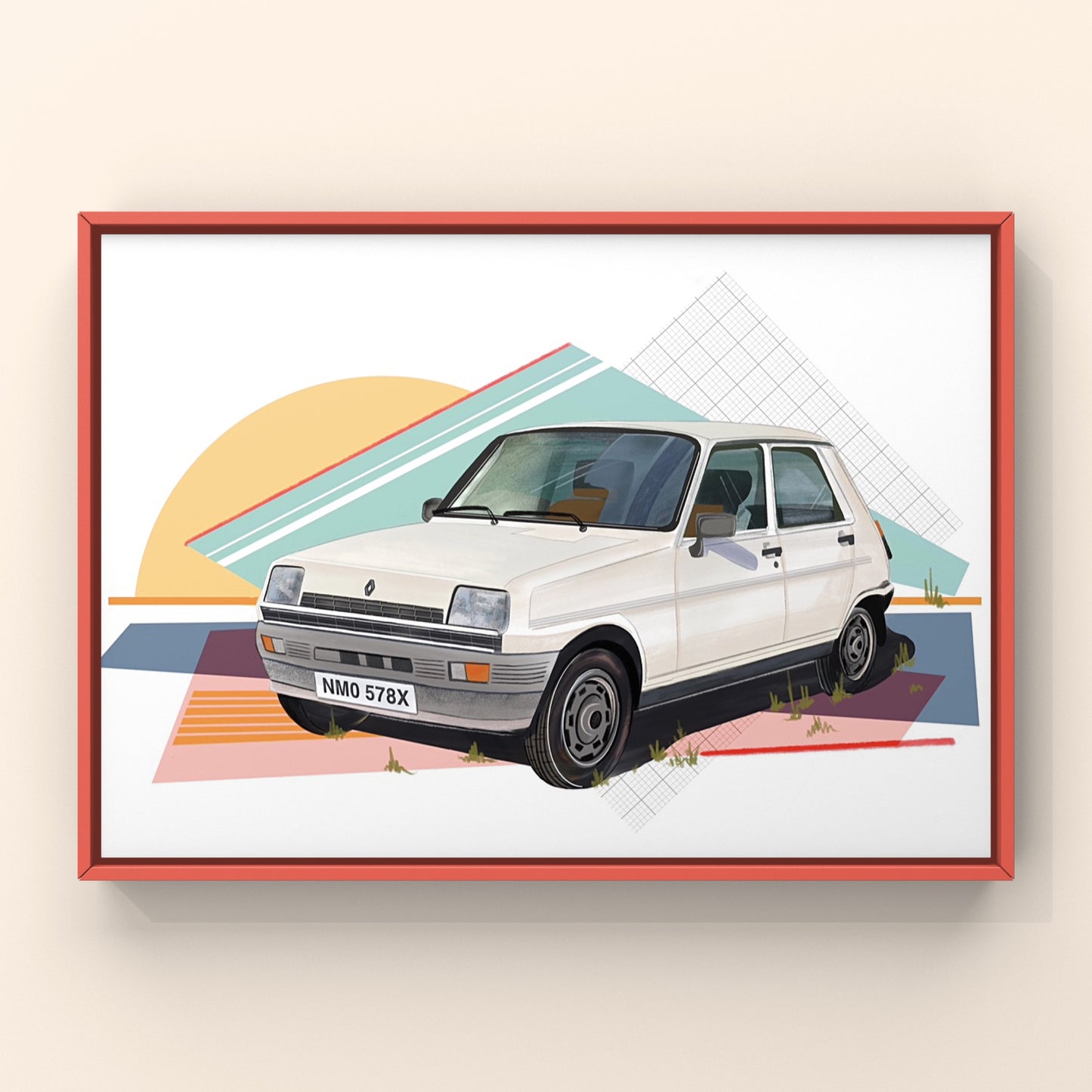 Custom car illustrations