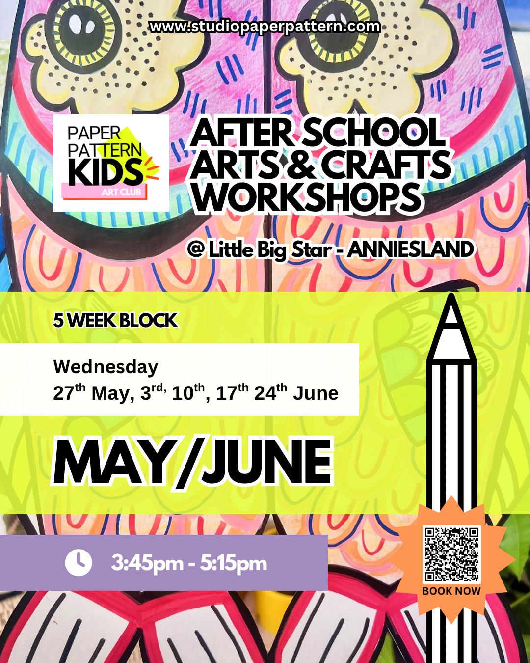 After school arts & crafts workshops - 5 week block - ANNIESLAND