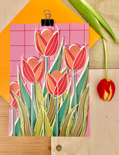 Load image into Gallery viewer, A4 ‘Tulip’ art print
